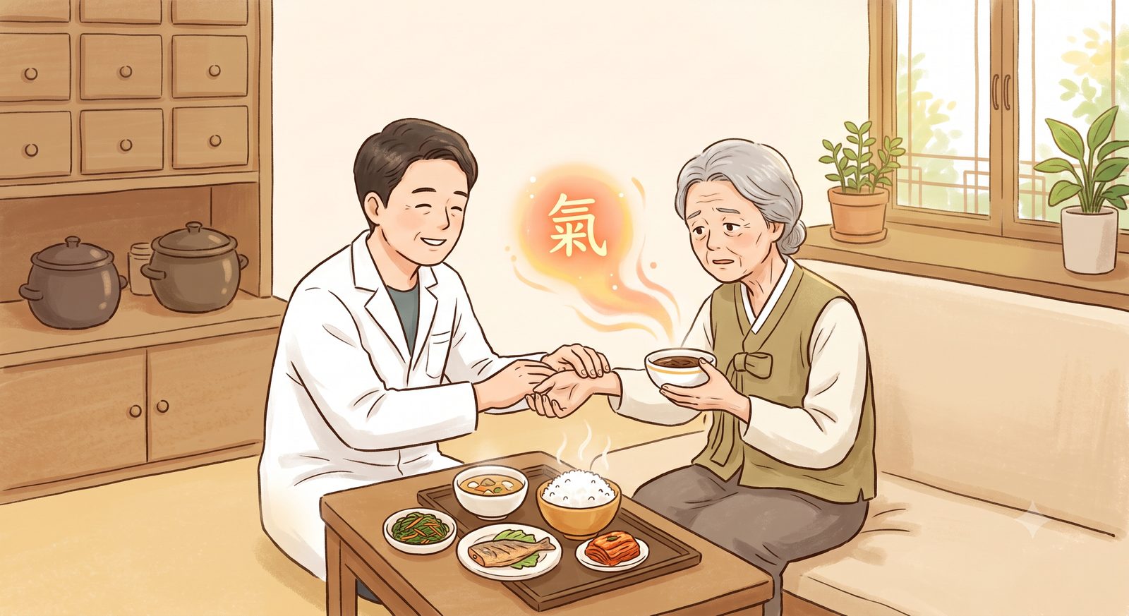 밥맛이 없고 자꾸 살이 빠진다는 어르신께